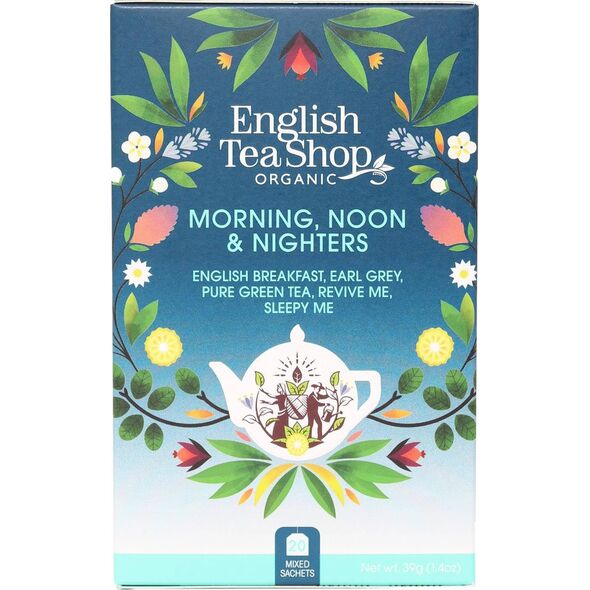 English Tea English Tea Shop, Herbata Morning, Noon & Nighters, 5 smaków, 20 saszetek