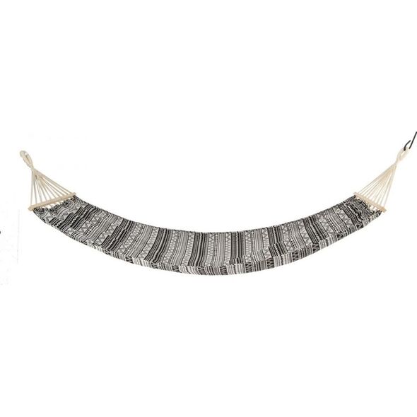 Royokamp  Hamak Ogrodowy 2 osobowy etno czarno-biały 200x150 cm
