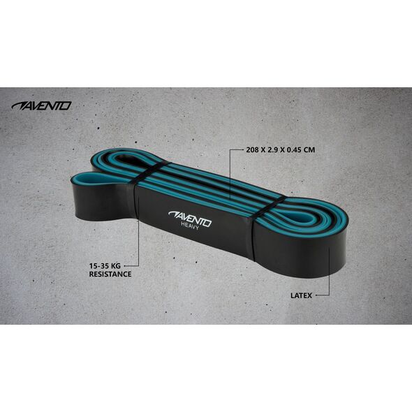 Avento Powerband duży opór czarny 1 szt.