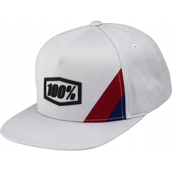 100% Czapka z daszkiem 100% CORNERSTONE trucker hat light grey (NEW)