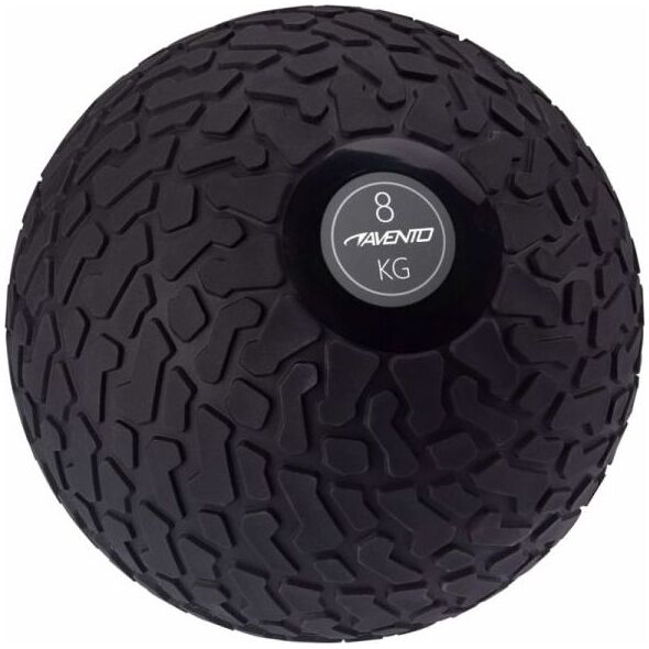 Avento Piłka slam ball z teksturowaną powierzchnią, 8 kg, czarna