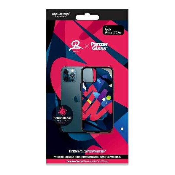 PanzerGlass PanzerGlass ClearCase iPhone 12/12 Pro 6,1" Mikael B Limited Artist Edition Antibacterial