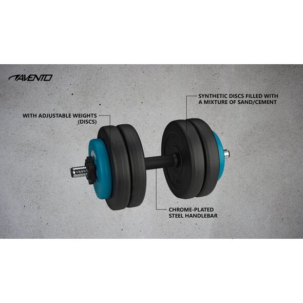 Avento ‎Hantel 42DF-BLK bitumiczny 1 x 15 kg