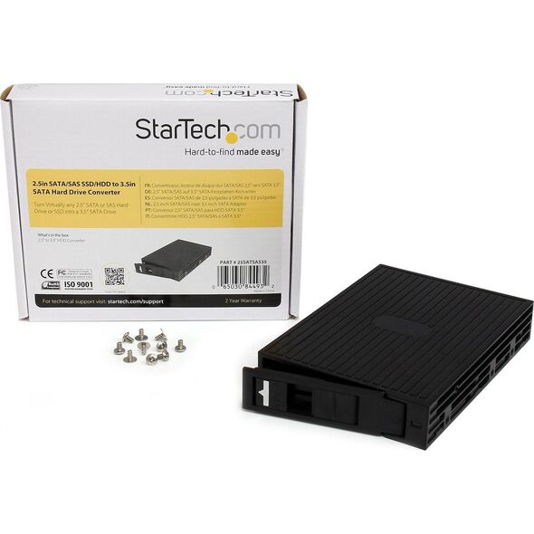 Kieszeń StarTech 3.5" SATA na dysk 2.5" SAS SFF-8482 / SATA (25SATSAS35)