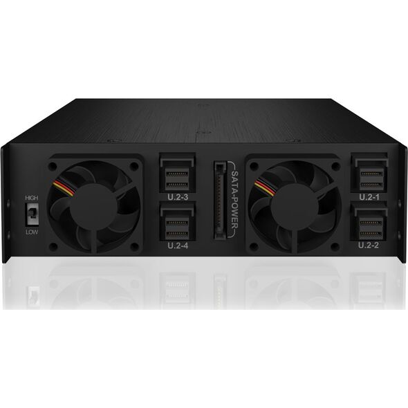 Kieszeń Icy Box 4x 2.5" U.2 SFF-8639 - Mini-SAS SFF-8643 (IB-2242U2K)