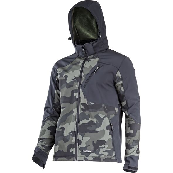 Lahti Pro KURTKA SOFTSHELL Z KAPT. MORO ZIEL.-CZAR., "S", CE, LAHTI