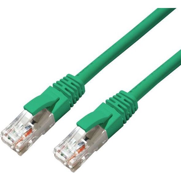 MicroConnect CAT6A UTP 0.5m Green LSZH