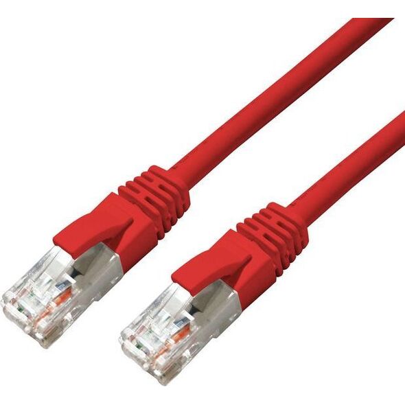 MicroConnect CAT6A UTP 0.5m Red LSZH
