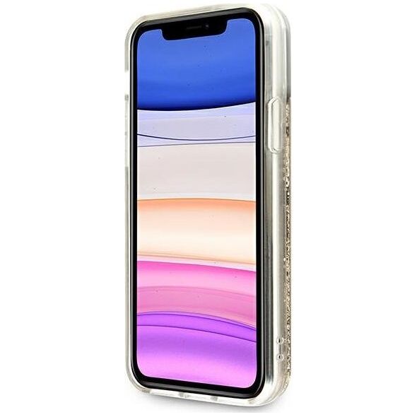 Guess Guess GUHCN61LG4GGO iPhone 11 6,1" złoty/gold hardcase 4G Big Liquid Glitter
