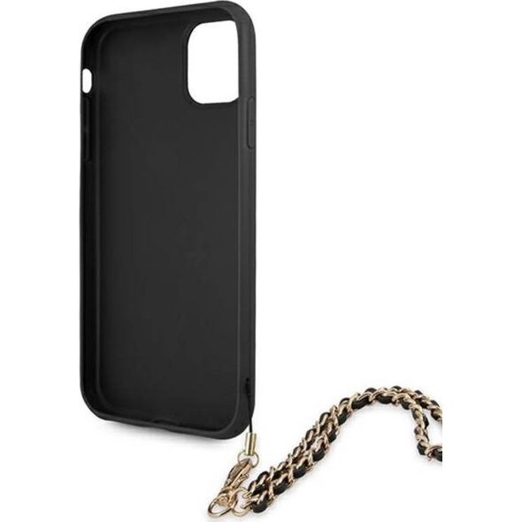Guess Guess GUHCN61SASGBK iPhone 11 6,1" czarny/black hardcase Saffiano Chain