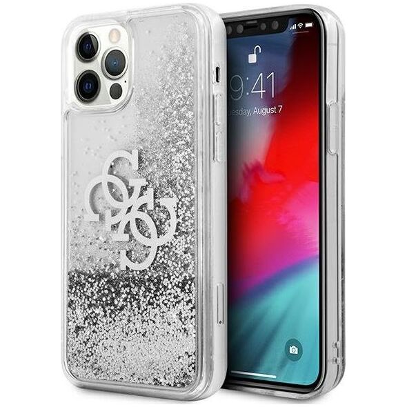 Guess Guess GUHCP12LLG4GSI iPhone 12 Pro Max 6,7" srebrny/silver hardcase 4G Big Liquid Glitter