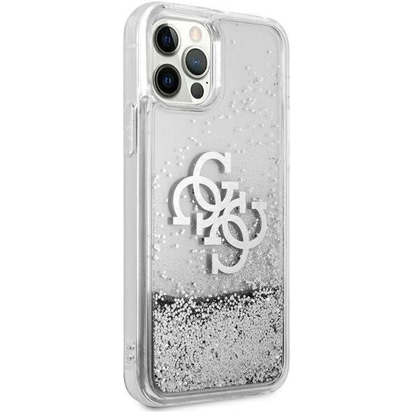 Guess Guess GUHCP12LLG4GSI iPhone 12 Pro Max 6,7" srebrny/silver hardcase 4G Big Liquid Glitter