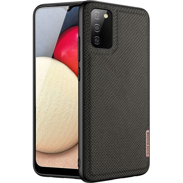 Hurtel Dux Ducis Fino etui pokrowiec pokryty nylonowym materiałem Samsung Galaxy A02s EU zielony