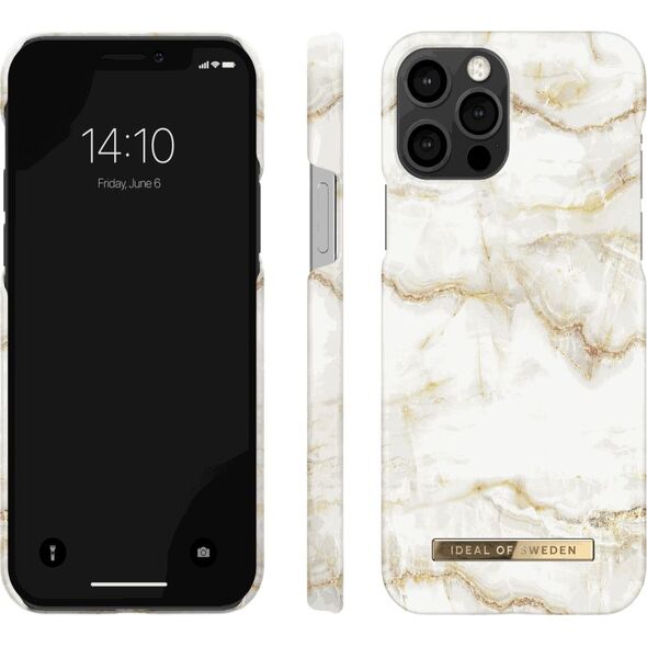 iDeal Of Sweden iDeal of Sweden Fashion - etui ochronne do iPhone 12/12 Pro (Golden Pearl Marble)