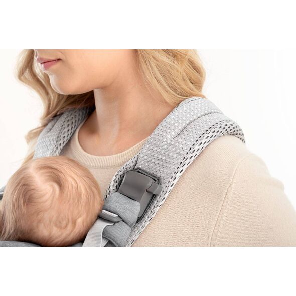BabyBjorn BABYBJORN - nosidełko Harmony 3D Mesh, Srebrny