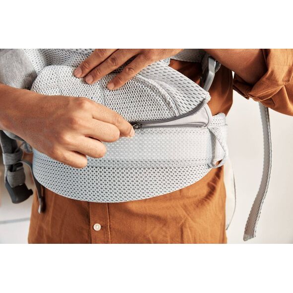 BabyBjorn BABYBJORN - nosidełko Harmony 3D Mesh, Srebrny