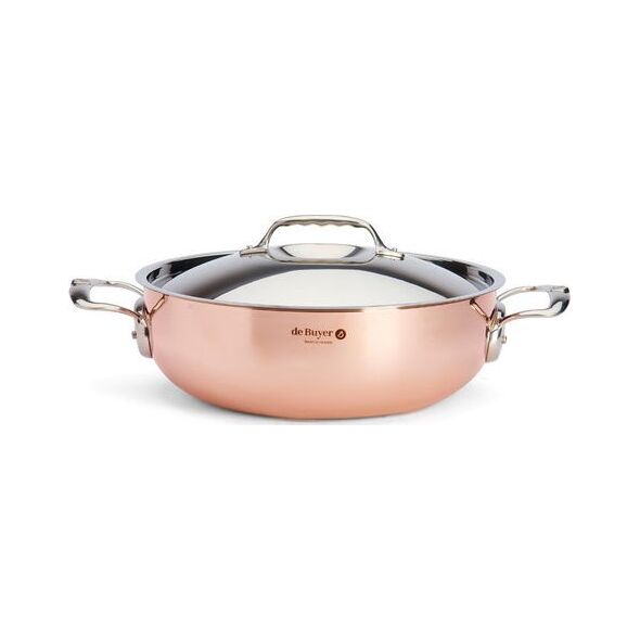 De Buyer De Buyer Prima Matera Saucepot Copper/Steel 28cm curved induct.