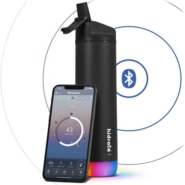 iHealth Termos turystyczny HidrateSpark ze słomką 0.62 l Czarny