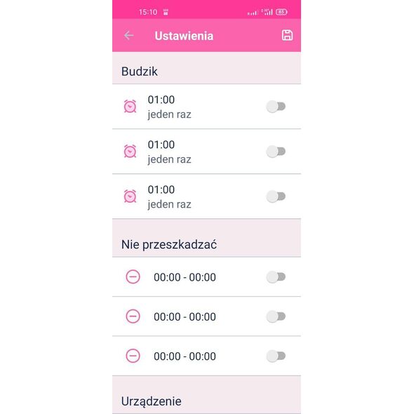 Smartwatch GoGPS K16S Różowy  (K16SPK)
