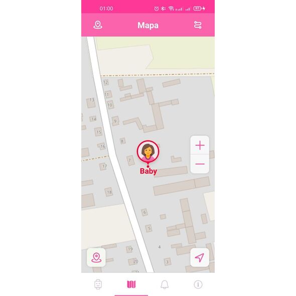 Smartwatch GoGPS K16S Różowy  (K16SPK)
