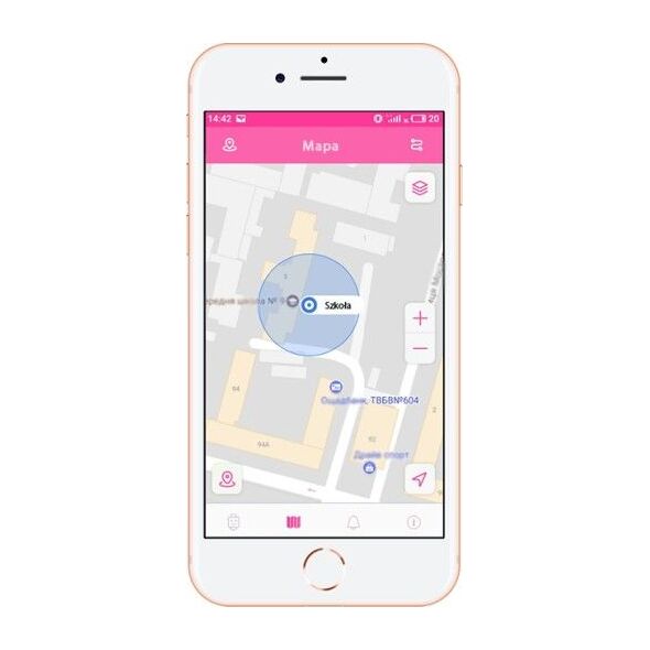 Smartwatch GoGPS K16S Różowy  (K16SPK)