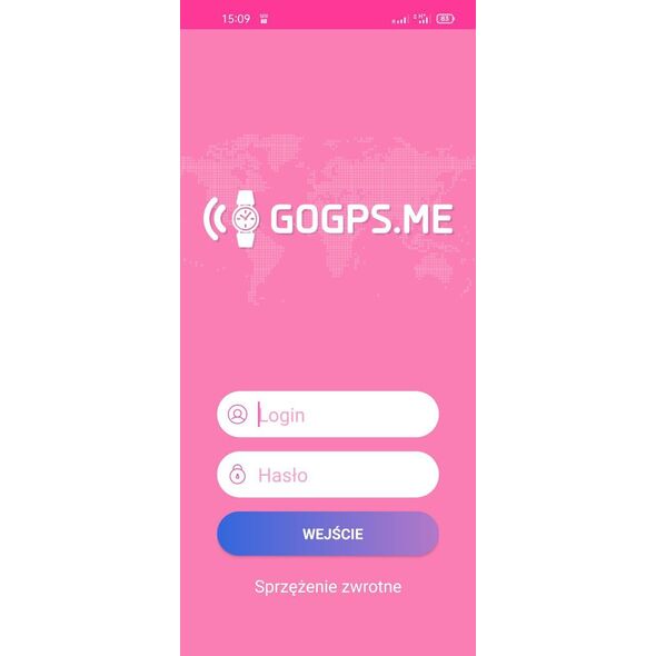 Smartwatch GoGPS K16S Różowy  (K16SPK)