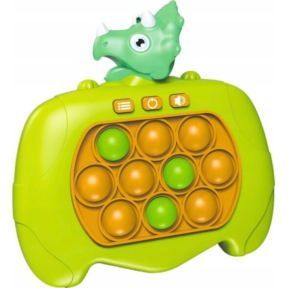 LeanToys Gra Zręcznościowa Pop-It Konsola 999 Poziomów Dinozaur Zielona A