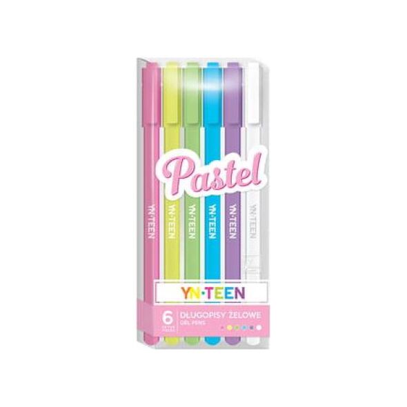 Interdruk N-DŁUGOPISY ŻELOWE 6SZT. PASTEL YN TEEN Interdruk TARGI