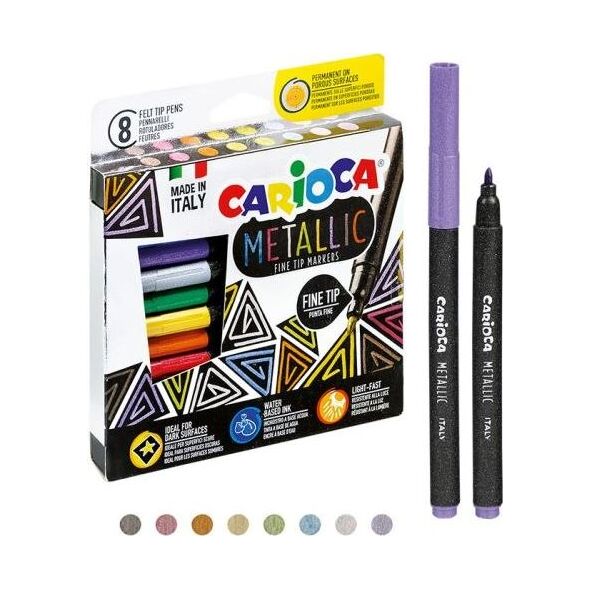 Carioca Pisaki metaliczne 8 kolorów CARIOCA