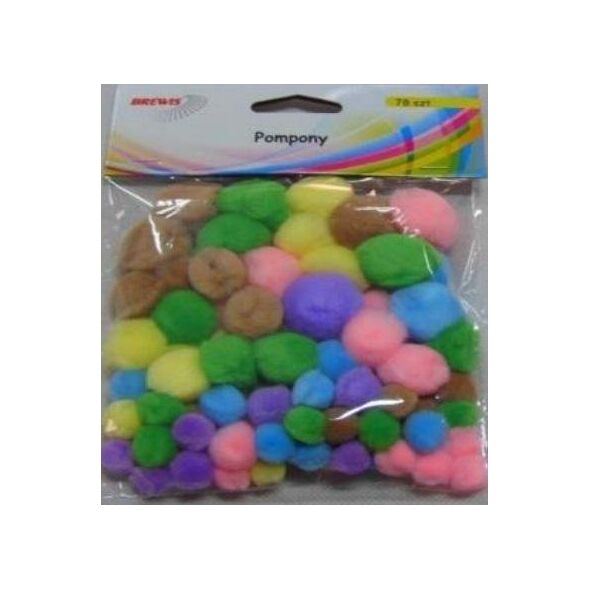 BREWIS Pompony pastelowe POM02