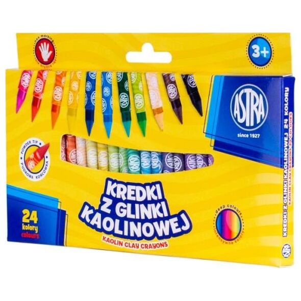 Astra TARGI Kredki z glinki kaolinowej Astra 24 kolory Astra TARGI