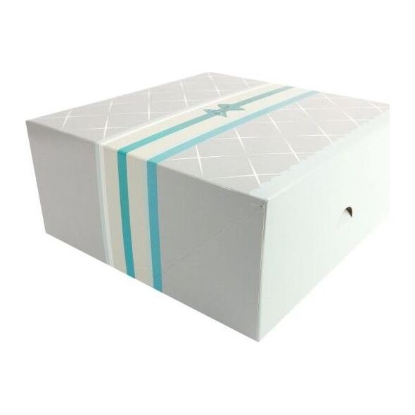 Beniamin PUDEŁKO 245 x 210 x 70 mm / 5 szt. - SREBRO OPAKOWANIE DO CIASTA (opakowanie=szt) Beniamin TARGI