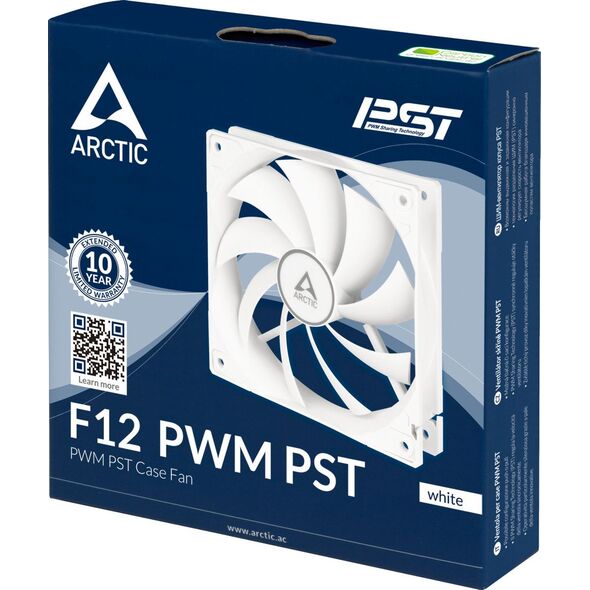 Wentylator Arctic F12 PWM PST Biały (ACFAN00198A)