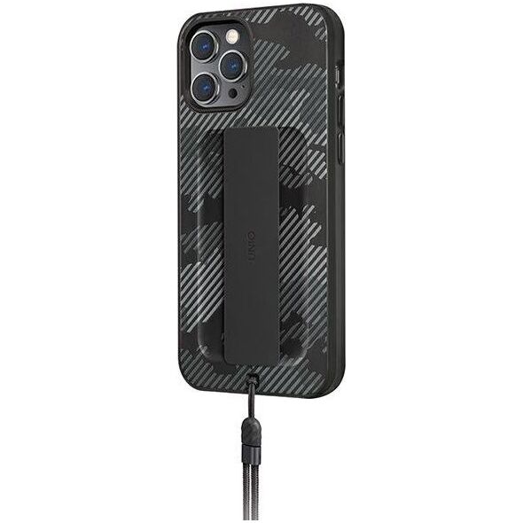 Uniq UNIQ etui Heldro iPhone 12/12 Pro 6,1" czarny moro/charcoal camo Antimicrobial