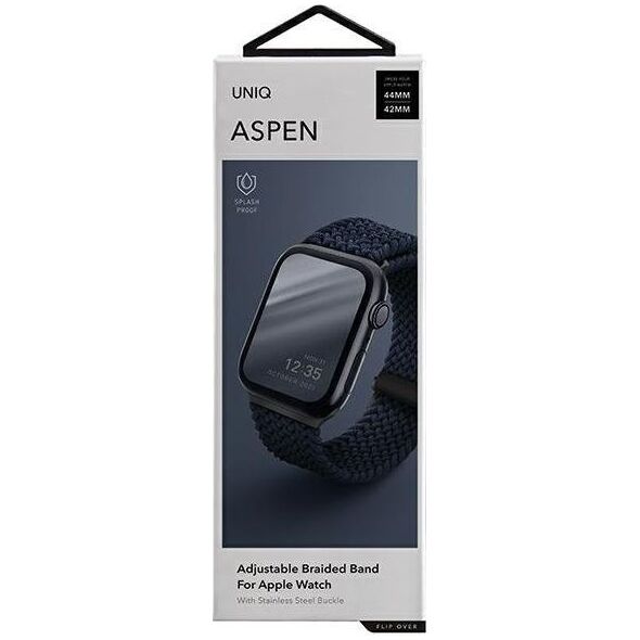 Uniq UNIQ pasek Aspen Apple Watch 44/42mm Braided niebieski/oxford blue