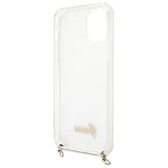 Guess Guess GUHCP12LKC4GSGO iPhone 12 Pro Max 6,7" Transparent hardcase 4G Gold Chain