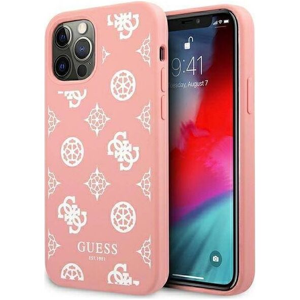 Guess Guess GUHCP12LLSPEWPI iPhone 12 Pro Max 6,7" różowy/pink hard case Peony Collection