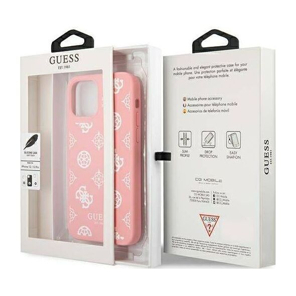 Guess Guess GUHCP12LLSPEWPI iPhone 12 Pro Max 6,7" różowy/pink hard case Peony Collection