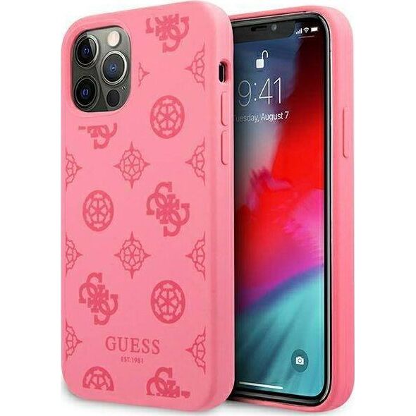 Guess Guess GUHCP12LLSPEFU iPhone 12 Pro Max 6,7" fuksja/fushia hard case Peony Collection