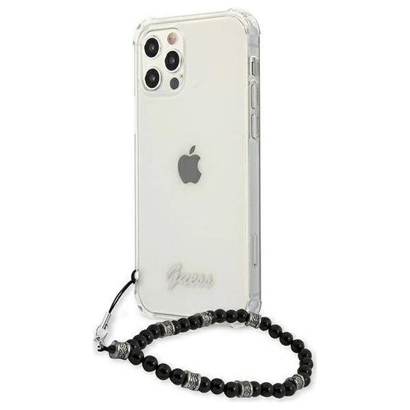 Guess Guess GUHCP12LKPSBK iPhone 12 Pro Max 6,7" Transparent hardcase Black Pearl