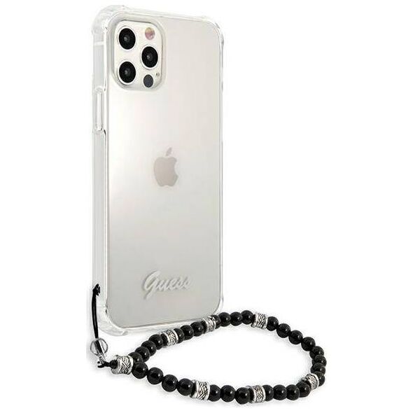 Guess Guess GUHCP12LKPSBK iPhone 12 Pro Max 6,7" Transparent hardcase Black Pearl