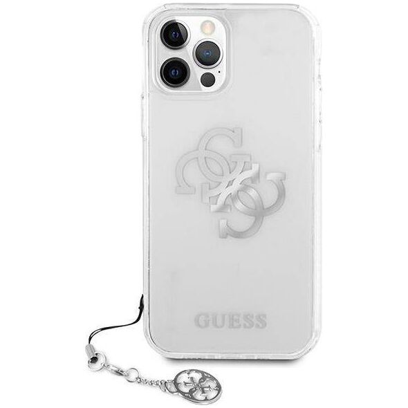 Guess Guess GUHCP12LKS4GSI iPhone 12 Pro Max 6,7" Transparent hardcase 4G Silver Charms Collection