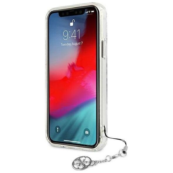 Guess Guess GUHCP12LKS4GSI iPhone 12 Pro Max 6,7" Transparent hardcase 4G Silver Charms Collection