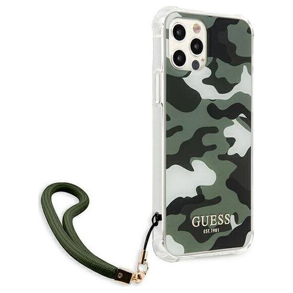 Guess Guess GUHCP12MKSARKA iPhone 12/12 Pro 6,1" zielony/khaki hardcase Camo Collection
