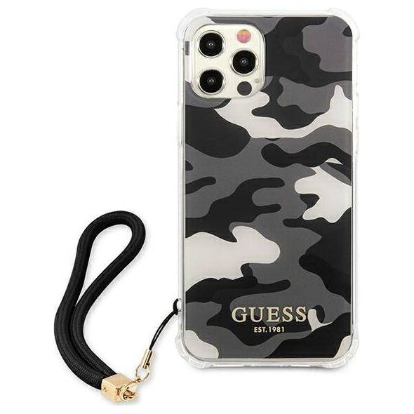 Guess Guess GUHCP12LKSARBK iPhone 12 Pro Max 6,7" czarny/black hardcase Camo Collection