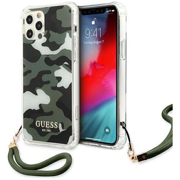 Guess Guess GUHCP12LKSARKA iPhone 12 Pro Max 6,7" zielony/khaki hardcase Camo Collection