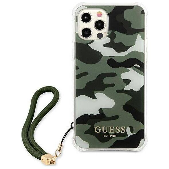 Guess Guess GUHCP12LKSARKA iPhone 12 Pro Max 6,7" zielony/khaki hardcase Camo Collection