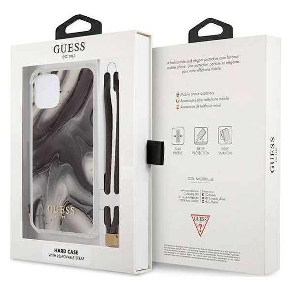 Guess Guess GUHCP12LKSMAGR iPhone 12 Pro Max 6,7" szary/grey hardcase Marble Collection