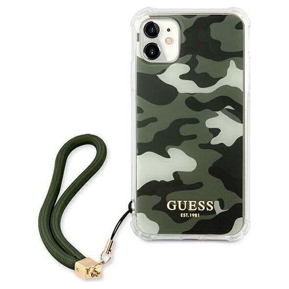 Guess Guess GUHCN61KSARKA iPhone 11 6,1" zielony/khaki hardcase Camo Collection