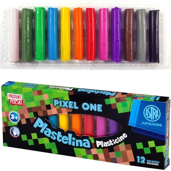 Astra Plastelina Pixel One 12 kolorów ASTRA